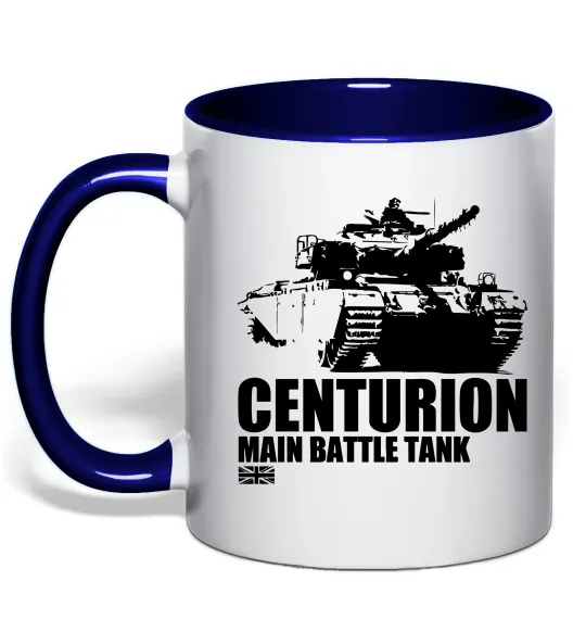 Чашка з кольоровою ручкою Centurion Глибокий темно-синій фото