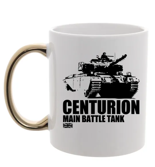 Чашка з кольоровою ручкою Centurion Золото фото