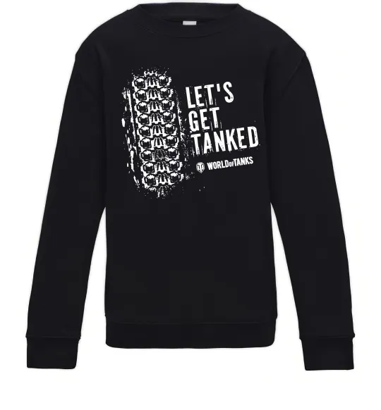 Дитячий світшот World of tanks Let`s get tanked Чорний фото