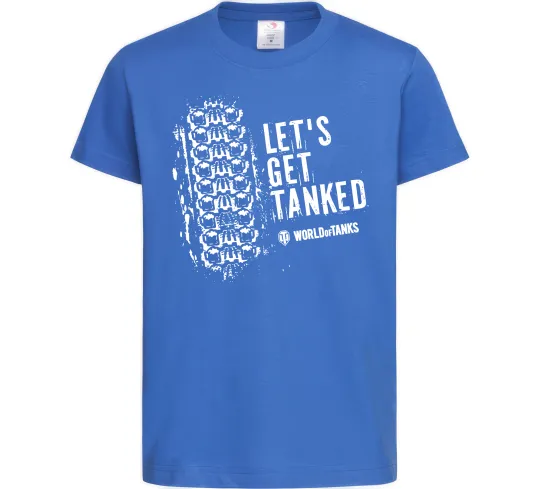 Дитяча футболка World of tanks Let`s get tanked Яскраво-синій фото