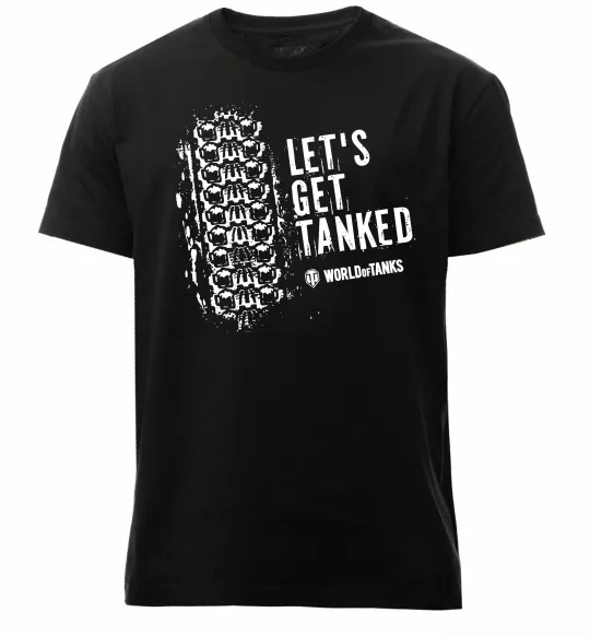 Мужская премиум футболка World of tanks Let`s get tanked Черный фото