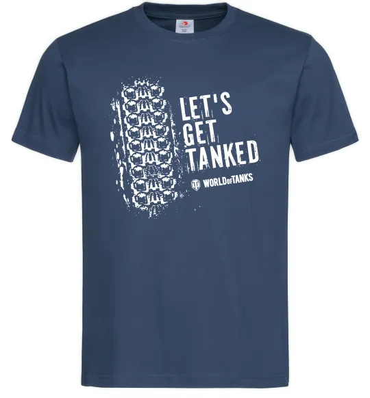 Чоловіча футболка World of tanks Let`s get tanked Темно-синій фото
