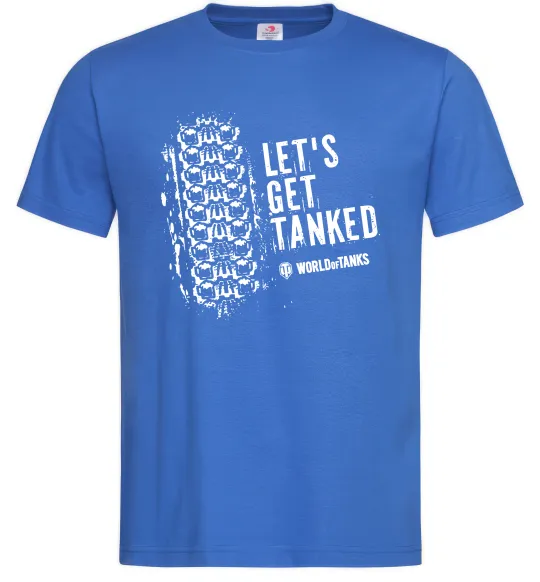 Чоловіча футболка World of tanks Let`s get tanked Яскраво-синій фото