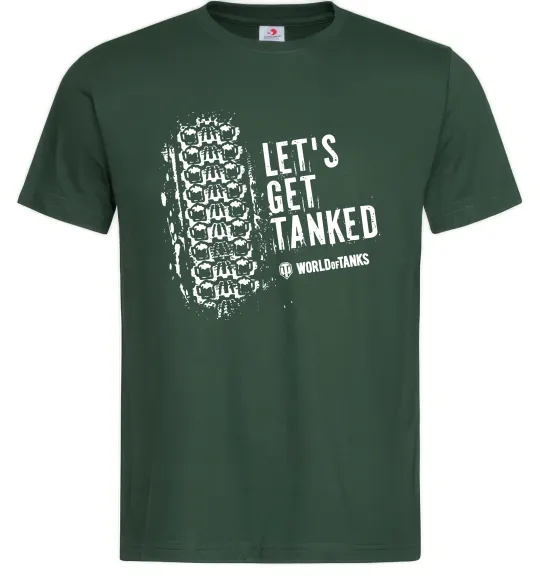 Чоловіча футболка World of tanks Let`s get tanked Темно-зелений фото