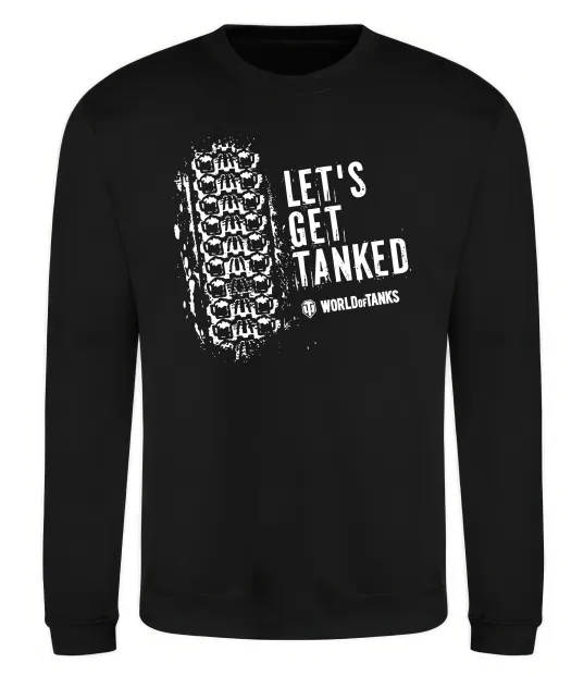 Світшот World of tanks Let`s get tanked Чорний фото