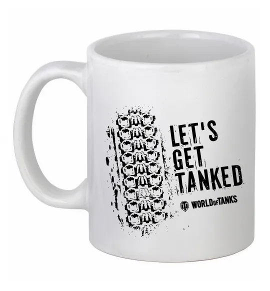 Чашка керамічна World of tanks Let`s get tanked Білий фото
