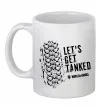 Чашка керамічна World of tanks Let`s get tanked Білий фото