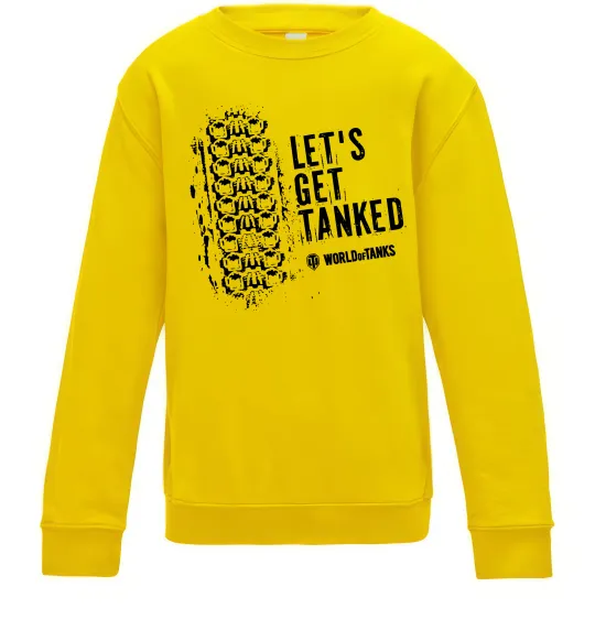 Дитячий світшот World of tanks Let`s get tanked Сонячно жовтий фото