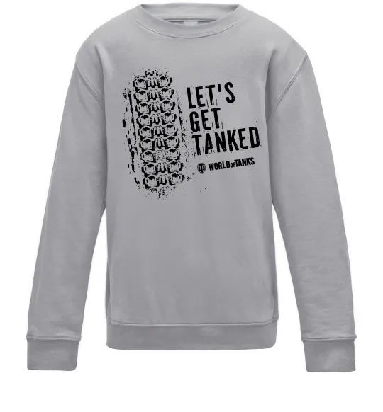 Дитячий світшот World of tanks Let`s get tanked Сірий меланж фото
