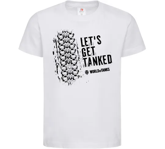 Дитяча футболка World of tanks Let`s get tanked Білий фото