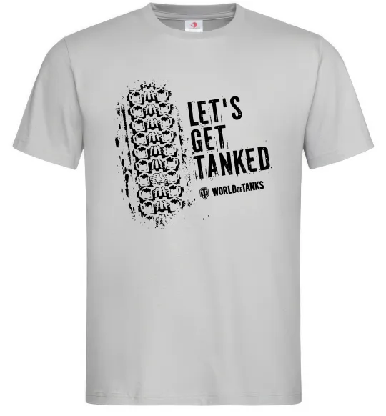 Чоловіча футболка World of tanks Let`s get tanked Сірий фото