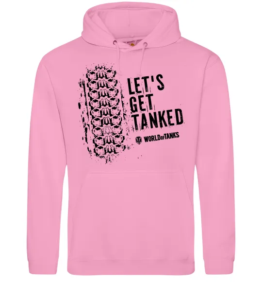 Чоловіча толстовка (худі) World of tanks Let`s get tanked Рожевий фото