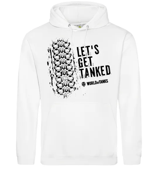Жіноча толстовка (худі) World of tanks Let`s get tanked Білий фото