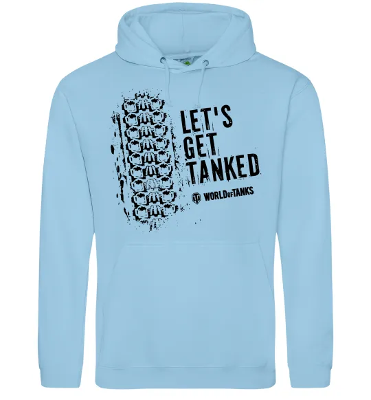 Жіноча толстовка (худі) World of tanks Let`s get tanked Блакитний фото