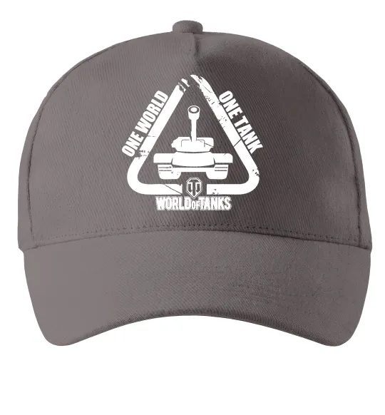 Кепка One world one tank Сірий фото