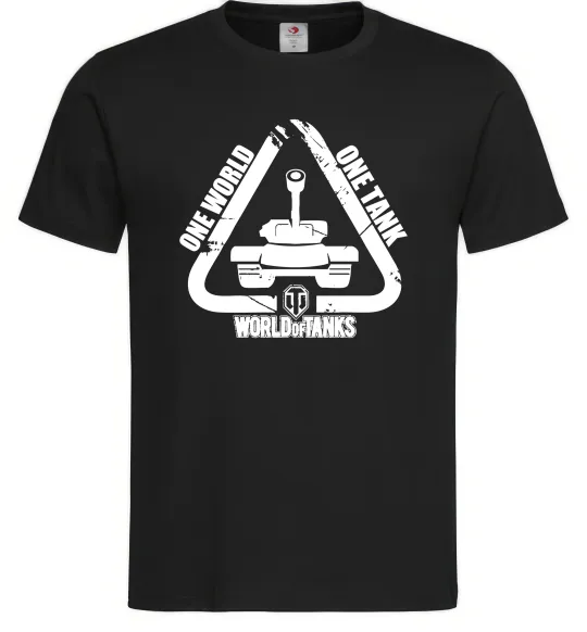 Чоловіча футболка One world one tank Чорний фото