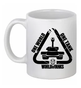 Чашка керамічна WoT Tiger II Білий фото