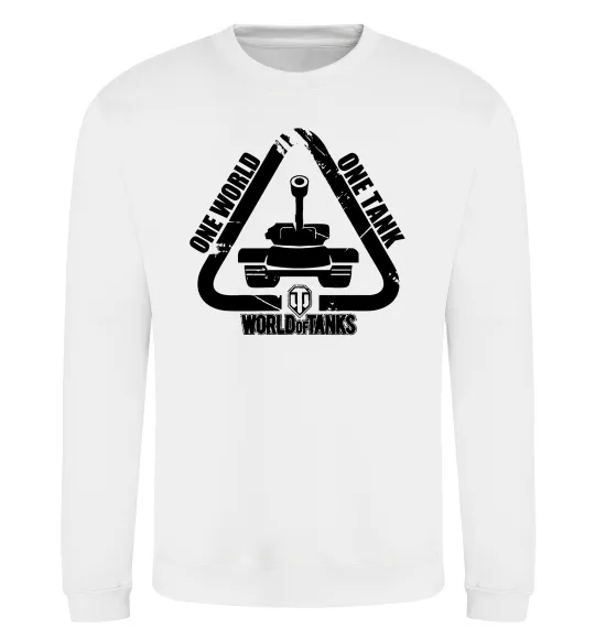 Світшот One world one tank Білий фото