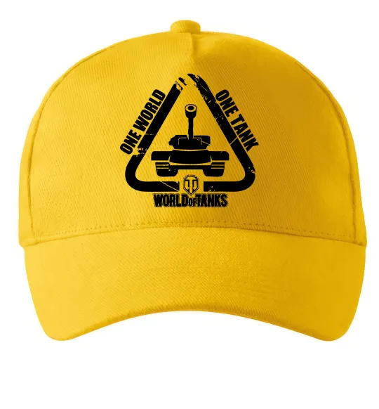 Кепка One world one tank Сонячно жовтий фото