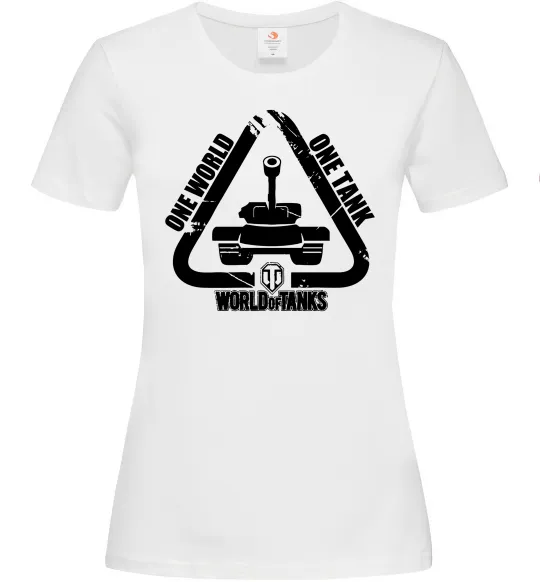 Жіноча футболка One world one tank Білий фото