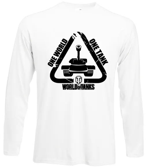 Лонгслів One world one tank Білий фото