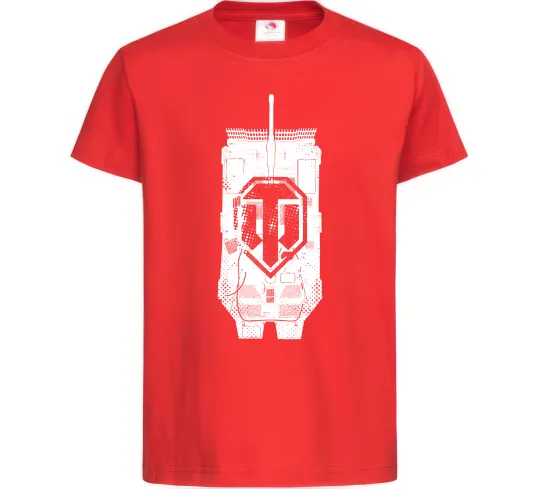 Детская футболка World of Tanks STRV Красный фото