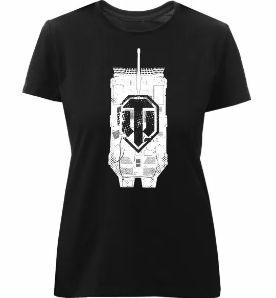 Жіноча преміум футболка World of Tanks STRV Чорний фото