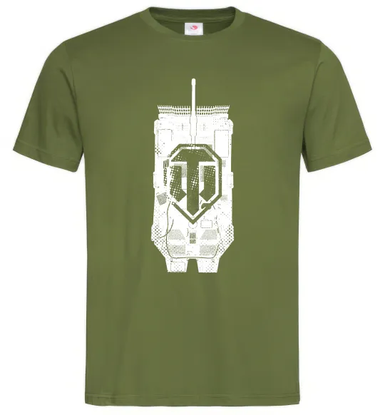 Чоловіча футболка World of Tanks STRV Оливковий фото