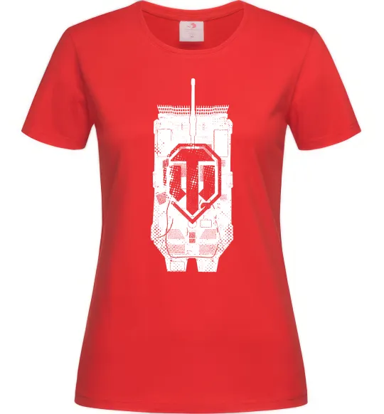 Женская футболка World of Tanks STRV Красный фото