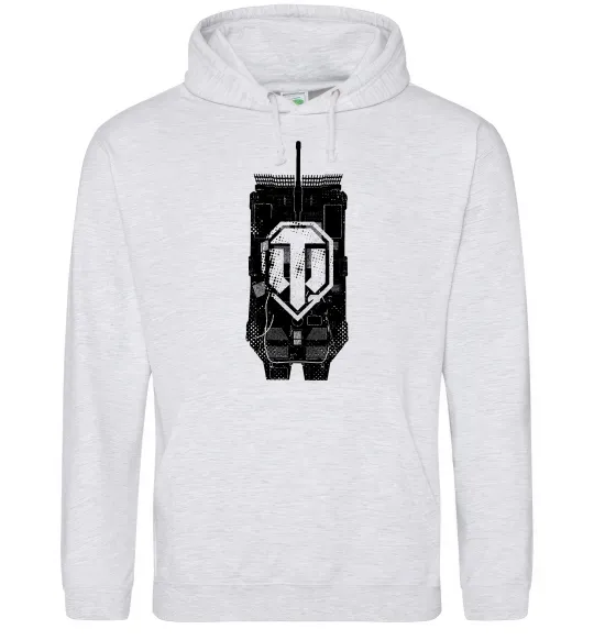 Жіноча толстовка (худі) World of Tanks STRV Сірий меланж фото