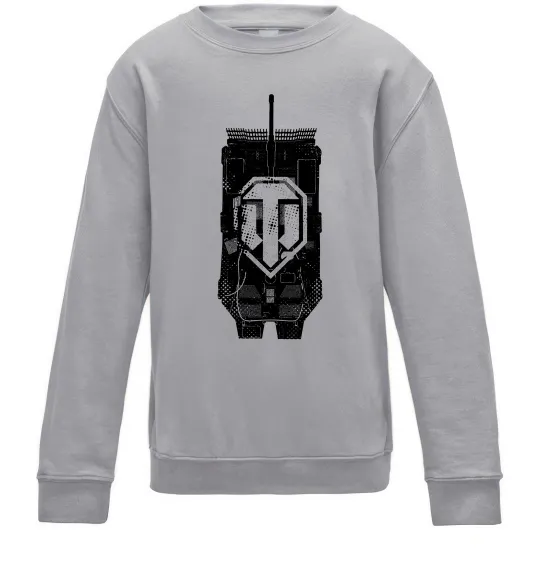 Дитячий світшот World of Tanks STRV Сірий меланж фото