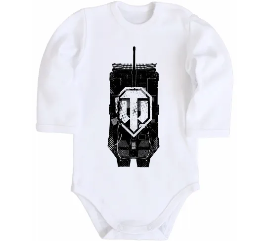 Дитячий бодік World of Tanks STRV Білий фото