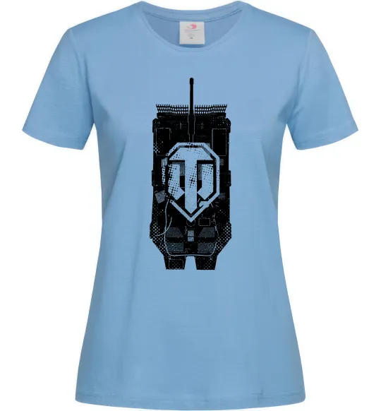 Женская футболка World of Tanks STRV Голубой фото