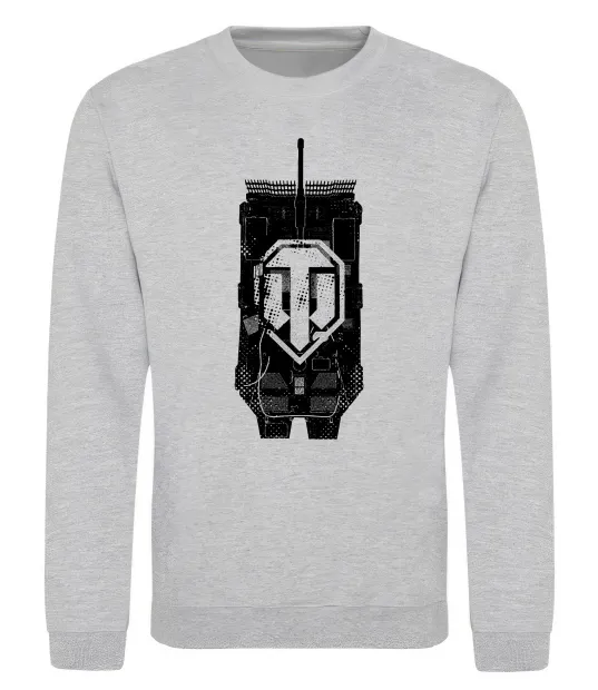 Світшот World of Tanks STRV Сірий меланж фото