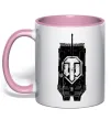 Чашка с цветной ручкой World of Tanks STRV Нежно розовый фото