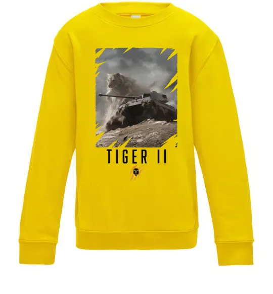 Дитячий світшот WoT Tiger II Сонячно жовтий фото