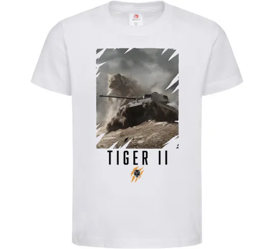 Дитяча футболка WoT Tiger II Білий фото