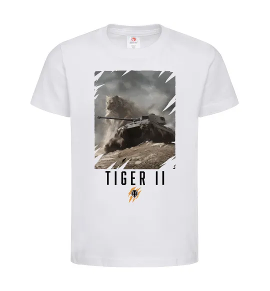 Дитяча футболка WoT Tiger II Білий фото