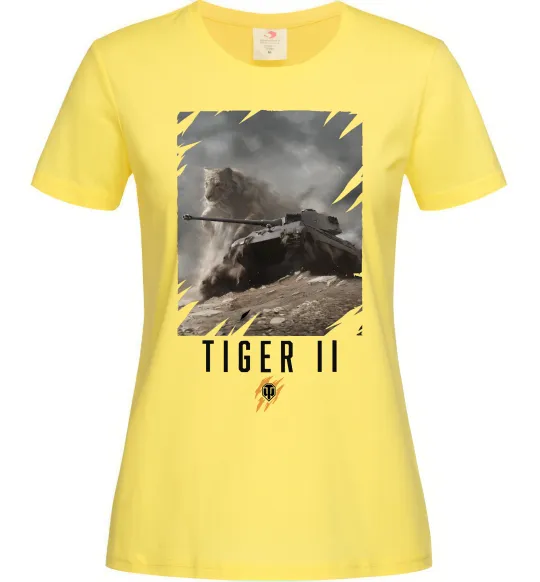 Жіноча футболка WoT Tiger II Лимонний фото
