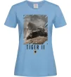 Жіноча футболка WoT Tiger II Блакитний фото