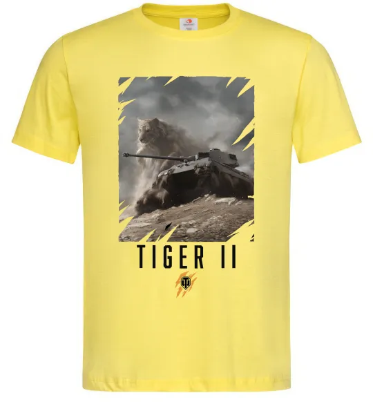 Чоловіча футболка WoT Tiger II Лимонний фото