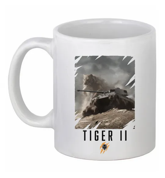Чашка керамічна WoT Tiger II Білий фото