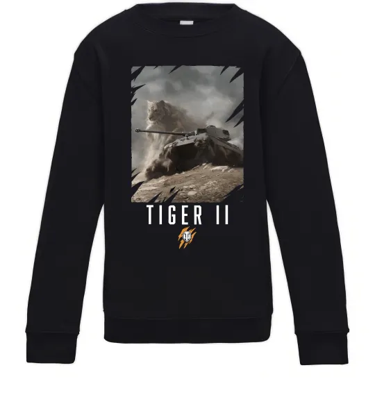 Дитячий світшот WoT Tiger II Чорний фото