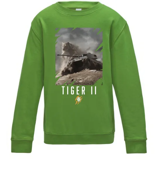 Дитячий світшот WoT Tiger II Лаймовий фото