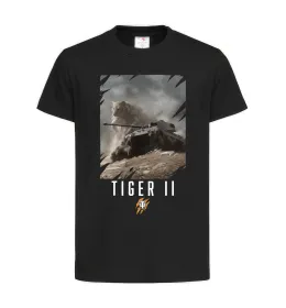 Дитяча футболка WoT Tiger II Чорний фото