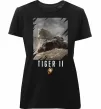 Жіноча преміум футболка WoT Tiger II Чорний фото