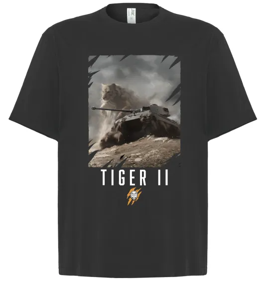 Футболка Оверсайз WoT Tiger II Чорний фото