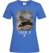 Жіноча футболка WoT Tiger II Яскраво-синій фото