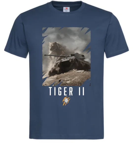 Чоловіча футболка WoT Tiger II Темно-синій фото