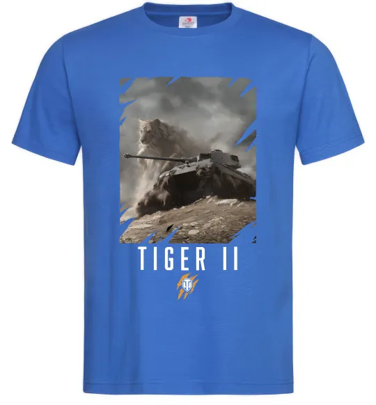 Чоловіча футболка WoT Tiger II Яскраво-синій фото